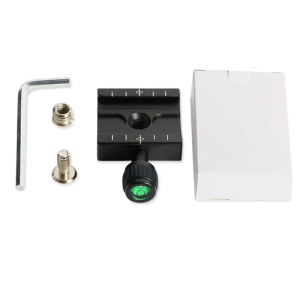 Kẹp QR tấm lắp nhanh 50mm với Bộ chuyển đổi đinh ốc 3/8 "-1/4" cho chân máy cho đầu cho tấm kiểu Arca