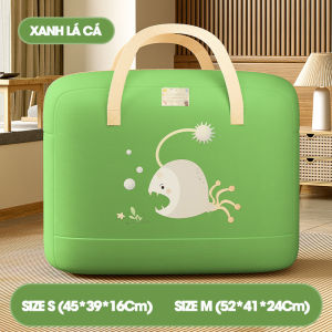 [HỎA TỐC] Túi đựng quần áo chăn mền gối cho bé đi học nhà trẻ mẫu giáo vải oxford trượt nước hình in phủ đáng yêu TUIOX2D Urombaby
