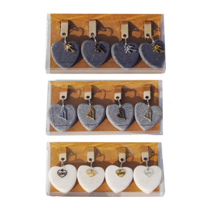 คลิปหนีบผ้าปูโต๊ะหรูหรา4ชิ้นน้ำหนักกันสนิมสำหรับงานปาร์ตี้การใช้งานกลางแจ้งในร่มดีไซน์วัสดุที่หินตกแต่ง