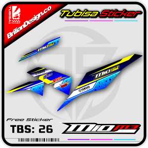 Sticker Striping Variasi Mio M3 - Stiker Striping Motor Mio M3 Desain Racing. TBS.26