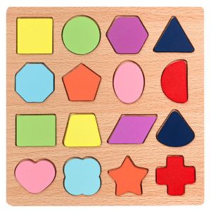 JOOKID ABC Letter Number Puzzle Wooden Toys For Kids Alphabet Shape Matching Jigsaw Board Toys