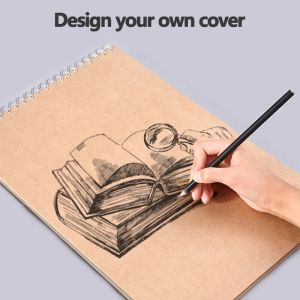 1PCS Loose-leaf Sketchbooks Adults Student Coloring books Drawing Board Notebooks 8k16 K Sketch Paper Art Accessories Supplies