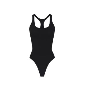 [Hottie Diary] Women’s Seamless Racerback Bodysuit Triangle Brief Shaping Wear For Summer Lounge to Gym All-Day Comfort Stretchy Breathable