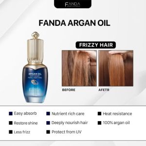 Fanda Argan Oil 100% Pure 40ml Can use wet and dry