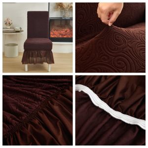 NEW*Alice Chair Cover Dining Stretchable Universal Knitted Thick Elastic Antifouling Seat Cushion Cover