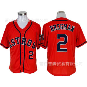 Astros Space Team 2 # BREGMAN Embroidered Home Jersey Champion Edition City Edition Mens and Childrens Apparel Home Jersey Champion Edition City Edition Mens and Childrens Apparel