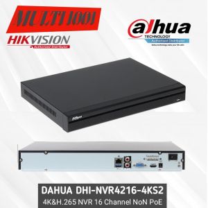 NVR DAHUA 16 CHANNEL 4K 2-SATA NVR4216-4KS2 ORIGINAL GARANSI 2 TAHUN