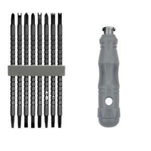 BAGUO Phím Torx Thép hợp kim Để sửa chữa điện thoại Kính thiên văn Bộ dụng cụ tuốc nơ vít Hai đầu Tua Vít tam giác Tuốc nơ vít Torx Phillips có rãnh Tua vít Bộ tuốc nơ vít