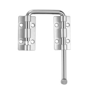Door Latch Lock Gate Latch Anti-theft Buckle Door Bolts Door Buckle Stainless Steel Non Perforated Thickened 90/180 Degree Safety Gates Fences Garage Shed Toilet Drawer  Hardware Durable