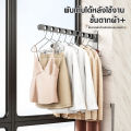 ที่ตากผ้า ราวตากผ้า ราวตากผ้าพับได้ บาร์แขวนผ้าขนหนู ราวตากผ้ายึดผนัง พับได้ พับเก็บง่าย ไม่เป็นสนิม ไม่ต้องเจาะรู. 