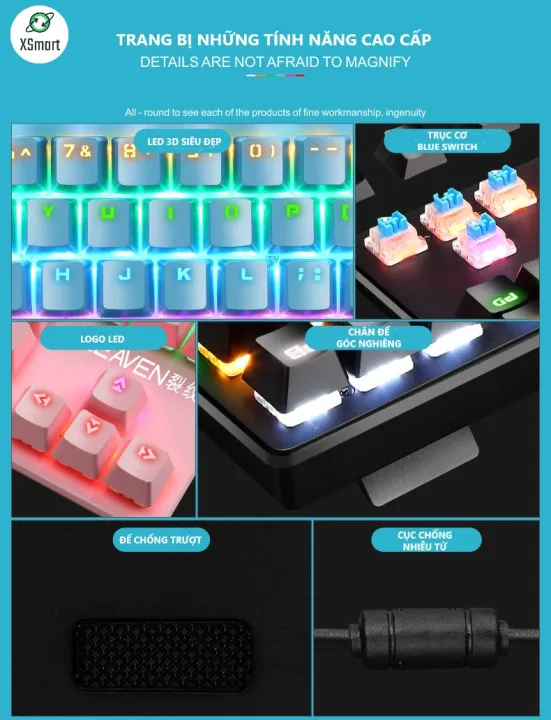 Bàn Phím Cơ Máy Tính K2 PRO Với 10 Chế Độ LED Khác Nhau Keyboard Blue Switch Cho Máy Tính Laptop PC Phím Phù Hợp Chơi Game Dùng Làm Việc Văn Phòng Có Cục Chống Nhiễu 4 Màu Đen Trắng Hồng Xanh | BigBuy360 - bigbuy360.vn Bàn Phím Cơ Máy Tính K2 PRO Với 10 Chế Độ LED Khác Nhau Keyboard Blue Switch Cho Máy Tính Laptop PC Phím Phù Hợp Chơi Game Dùng Làm Việc Văn Phòng Có Cục Chống Nhiễu 4 Màu Đen Trắng Hồng Xanh | BigBuy360 - bigbuy360.vn