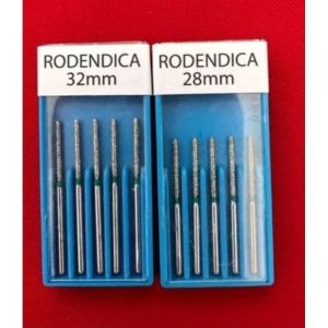 Vỉ 5 Mũi Cắt Răng 8 Lắp Tay Khoan Nhanh Chiều Dài 25mm 28mm & 32mm Dùng Cho Nha Khoa