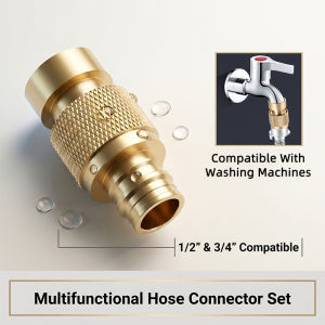 Premium Solid Brass Nozzle Tekanan Tinggi Universal Cuci Kereta Outdoor Nozzle