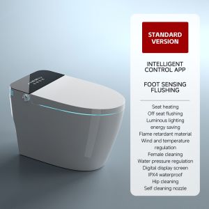 Smart Toilet with Dryer FULLY Automatic Toilet Bowl Smart Bidet Toilet with Foot Sensor Operation