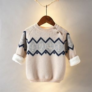 DIIMUU Kids Fashion Boys Girls Sweaters Toddler Baby Clothing Warm Tops 1-6Y