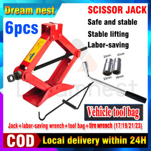 [Delivery 24 hours]2.0T/3.0TMechanical Scissor Jack for All Cars For Wheel Nut/Bolt Jack Hydraulic For Car Heavy Duty Jack SUV Car Tool Set Scissor Jack