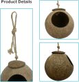Crested Gecko Coconut Hide Natural Lizard Coco Hut Reptile Hanging Nest Flexible Vine Habitat Decoration Bearded Dragon Terrarium Accessories for Tortoise Chameleon Snake Spider. 