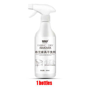No water wash!!! fabric sofa cleaner fabric sofa cleaning spray 500ml Gentle formula does not hurt hands does not need to disassemble easily removes deep and stubborn stains sofa fabric cleaner spray pencuci fabrik sofa kain