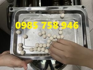 Máy làm trân châu dừa size 16mm  . Máy vo viên bán tự động . Bảo hành 12 tháng