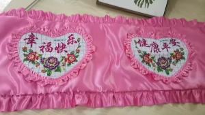 Tranh Thêu Chữ Thập Tự Thêu Gối Dài Đôi Đôi Vỏ Gối Dài Đôi