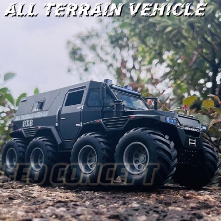 Miniature Avtoros Shaman 8x8 échelle 1:24 – Modèle Réduit Russe Tout-terrain