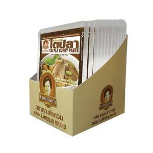 เซ็ตเครื่องแกง ไตปลา คุณลำดวน พริกแกง เครื่องแกง พริกแกงใต้ เครื่องแกงใต้ TAI PLA CURRY PASTES SET 50g x 12 packs