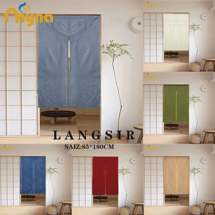 L(85*180CM)Door Curtain Fabric Partition Decorative Curtain Four ...