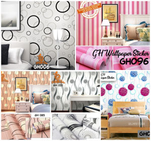Wallpaper stiker Dinding Hiasan Dinding Ukuran 45Cm X 9M Wallstiker Premium Hight Quality Pvc