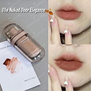 🔥【Hot Sale】Cold Brown Milk Mud Four-Piece Lip Gloss Set Velvet Matte Lip Gloss Waterproof Long-Lasting Color Lip Glaze No Fading No Sticking Matte Bright White Lip Glaze Cold Brown Lip Gloss Moisturizing And Smooth Lipstick Set Lip Mud