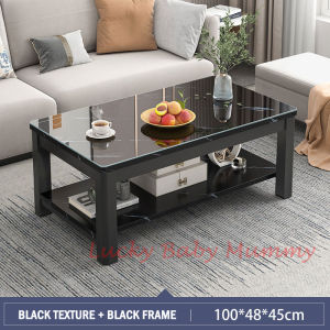 【H236 Glass COFFEE TABLE】★COFFEE DESK★WOOD ★SIDE TABLE ★DINING TABLE ★ELEGANT ★FURNITURE / Rainbow