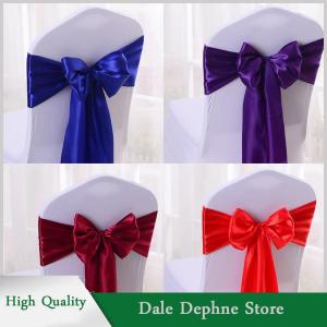 [Dale Dephne] Khăn choàng sa tanh đầy màu sắc nơ ghế đám cưới chất lượng cao khăn choàng ghế đồ trang trí tiệc sinh nhật khách sạn biểu diễn bán sỉ