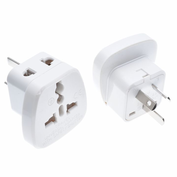 Black/white 10A 250V Australian travel adaptor outlet AU/UK/US to AU ...