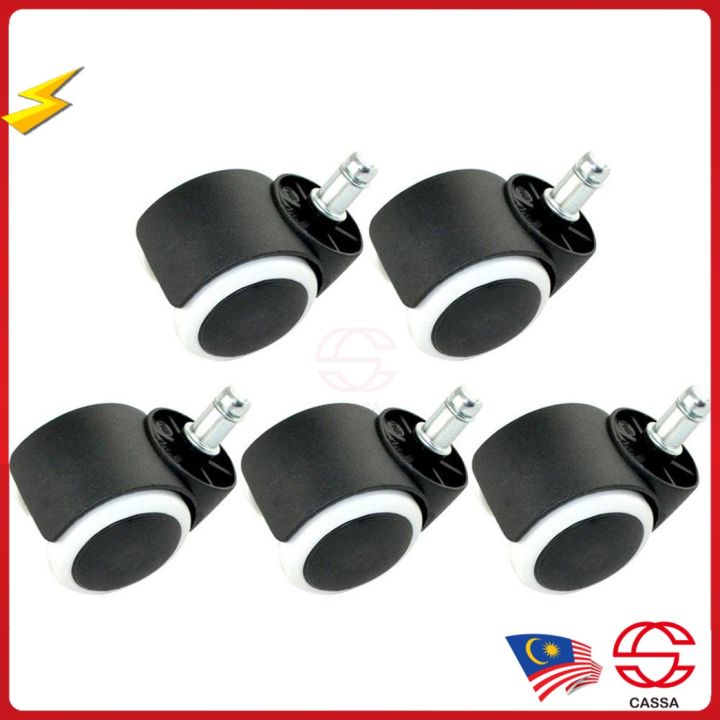 Cassa 2 inch Diameter Snapin Style Office Chair Rolling Rollers Wheel