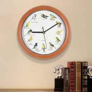 LZD  Hot Sale Bird Call Clock R American Creative Clock Cuckoo Hourly Chiming Bird Call Living Room Wall Clock
