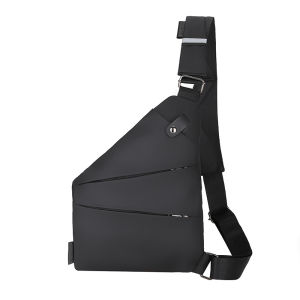 Chest Support Waterproof Slanting Bag Digital Storage Bag Fashion Leather Film Fabric Pressure Resistance