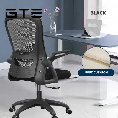 GTE Ergonomic Office Chair Home Computer Chair Mesh Staff Chair With Rotating Rollers - Fulfilled By GTE SHOP
