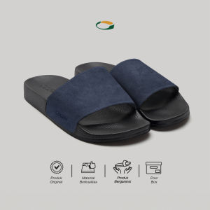 Marhadi Sandal Pria Cogen Sendal Selop Nyaman Suede - Finest Blue