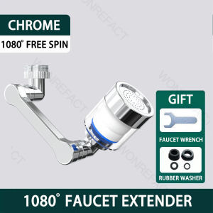 Universal 1080 °Swivel Robotic Arm Kitchen Sink Faucet Extender Swivel Extension Faucet Aerator