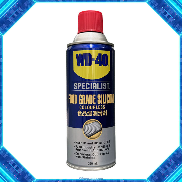 WD40 Food Grade Silicone chai xịt silicon bôi trơn bảo dưỡng kim loại