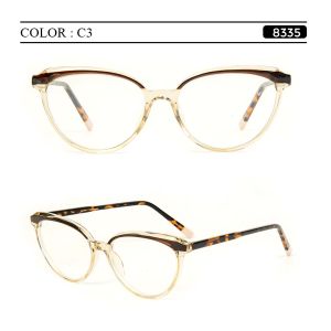 Berrybarton Kacamata Wanita Cat Eye Plastik Metal Lensa Minus Anti Radiasi Bluecromic 8335