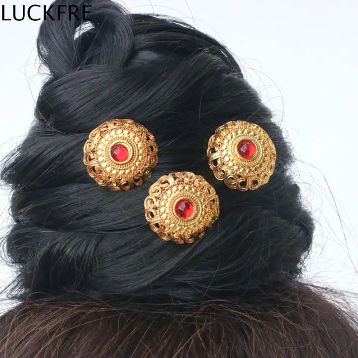 LUCKFRE Khoét lỗ Que uốn tóc Thái Hoa Dân Tộc Nĩa tóc vàng Cổ điển Cổ ...