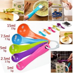 MEASURING SPOON - Sendok Takar Ukur - 1 SET ISI 5 SENDOK - Sendok Racik Resep Obat / Dapur Masak