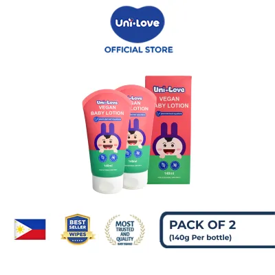 UniLove Vegan Baby Lotion 140ml Pack of 2