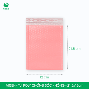 MTS2 MTS2H - 21.5x12cm - COMBO 25 TÚI GÓI HÀNG CHỐNG SỐC BỌC BÓNG KHÍ - NHIỀU MÀU