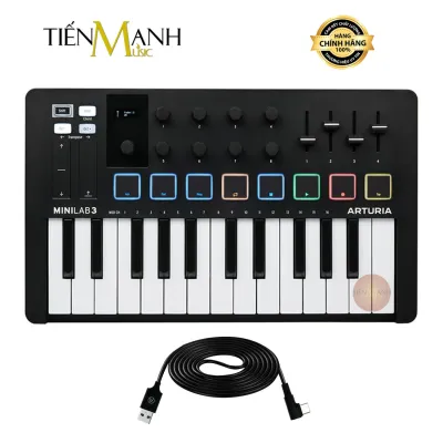 [Chính Hãng] Arturia MiniLab 3 MK3 - Midi Keyboard Controller MKIII Bàn Phím Sáng Tác Sản Xuất Âm Nhạc Producer Mini Lab