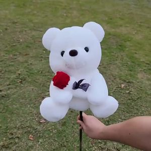 [Junqihub]Dễ thương Gấu Gậy Đánh Golf Driver headcover Fairway gỗ lai Head Cover Putter vồ Bìa thả vận chuyển