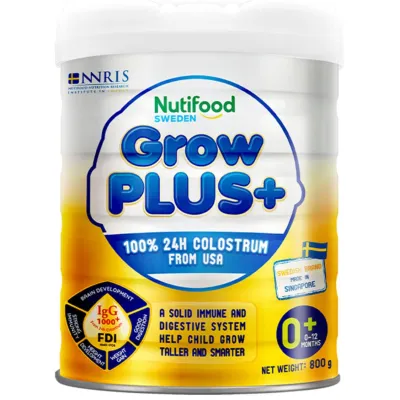 Sữa GrowPLUS+ Vàng Sữa Bột Cho Bé Phát Triển Chiều Cao Tăng Sức Đề Kháng Tăng Cân 800g - Bibo Mart