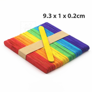 [LECRAFTY] 25pcs/50pcs DIY Ice Cream Stick Wood Craft Stick Round Popsicle Pinewood Handicraft Handcraft