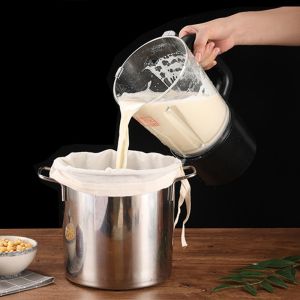 100mesh Soy Milk Filter Bag Reusable Milk Tea Bag Coffee Oil Yogurt Filter Net Mesh Nylon Filter Bags Kitchen Food Strainer