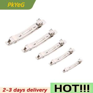 PkYeG 10Pcs Spring Hair Clips Base Blank Automatic Barrette Handmade Bow Hairpin DIY Jewelry Making Accessories